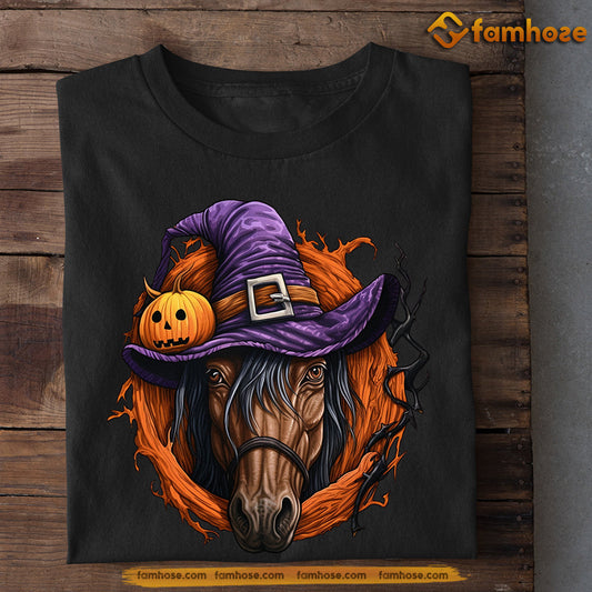 Halloween Horse T-shirt, Witch Horse, Gift For Horse Lovers, Horse Riders, Equestrians