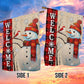 Bird's And Snowman Winter Buddy Welcome, Snowman Xmas Garden Flag & House Flag, Christmas Flag Gift For Snowman Lovers