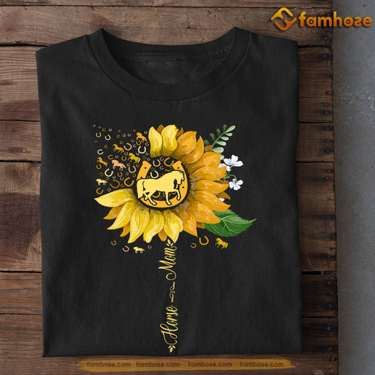 Cute Mother's Day Horse T-shirt, Horse Mom Horse Inside Sunflower, Gift For Horse Lovers, Horse Riders, Equestrians