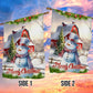 Snowman's Cozy Christmas Barn, Snowman Xmas Garden Flag & House Flag, Christmas Flag Gift For Snowman Lovers