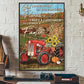 Tractor Poster & Canvas, God Looked Down On His Planned Paradise, Tractor Canvas Wall Art, Poster Gift For Tractor Lovers