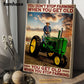 Farm Poster & Canvas, You Don't Stop Farming When You Get Old, Tractor Canvas Wall Art, Poster Gift For Farm Lovers