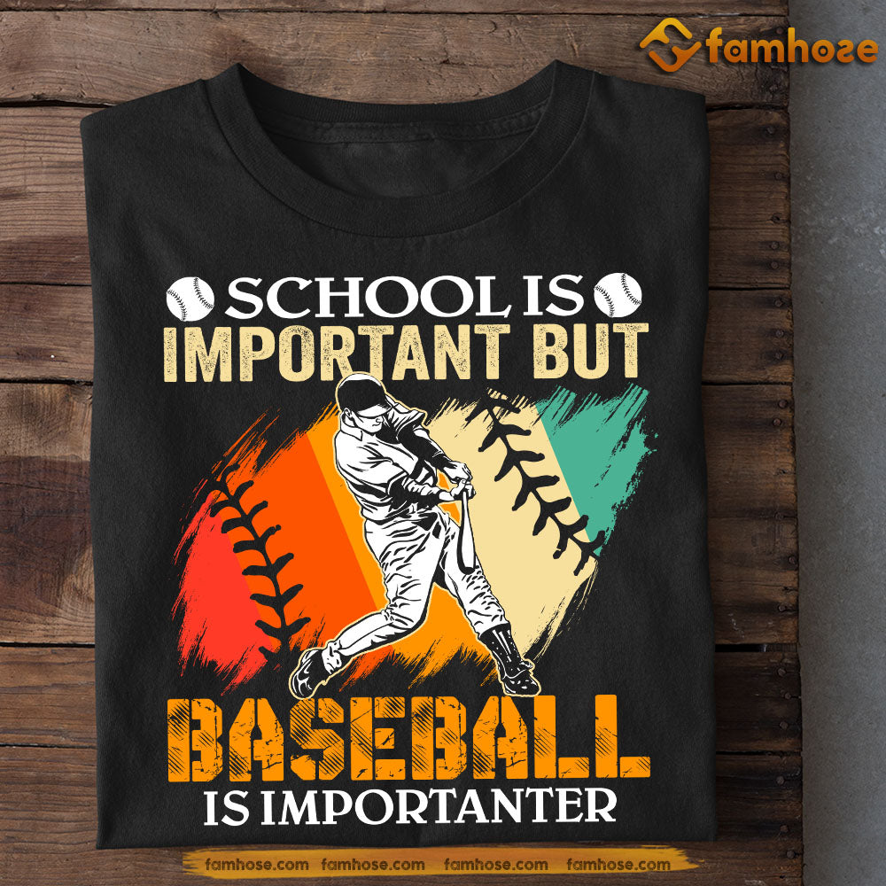 Back To School Baseball Boy T-shirt, School Is Important But Baseball, Gift For Baseball Lovers, Baseball Boy Players