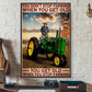 Farm Poster & Canvas, You Don't Stop Farming When You Get Old, Tractor Canvas Wall Art, Poster Gift For Farm Lovers