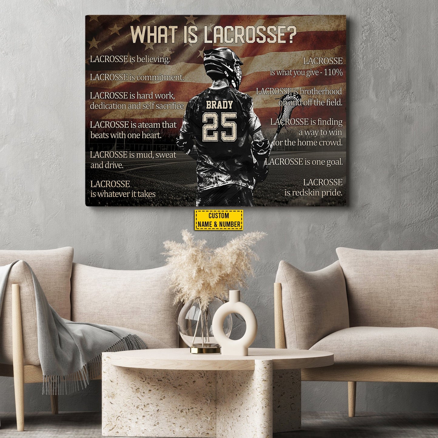 What Is Lacrosse, Personalized Motivational Lacrosse Canvas Painting, Inspirational Quotes Wall Art Decor, Poster Gift For Lacrosse Lovers