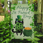 St Patrick's Day Cat Flag, Hold The Clovers, St Patrick's Day Cat Garden Flag & House Flag Gift, St Patricks Day Irish Outdoor Decoration Gift For Cat Lovers
