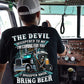 Funny Trucker T-shirt, The Devil Whispered To Me, Back Design Truck Driver Tees GIft