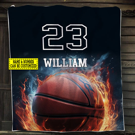 Motivation Personalized Basketball Blanket, Fleece Blanket - Sherpa Blanket Gift For Basketball Lovers, Basketball Players