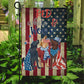 Dog American Flag, Red White Woof With A USA Flag July 4th Gift For Dog Lovers, Dog Owners