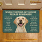 Dog Doormat, Remember I Live Here You AreThe Guest Gift For Dog Lovers, New Home Gift, Housewarming Gift, Dog Decor