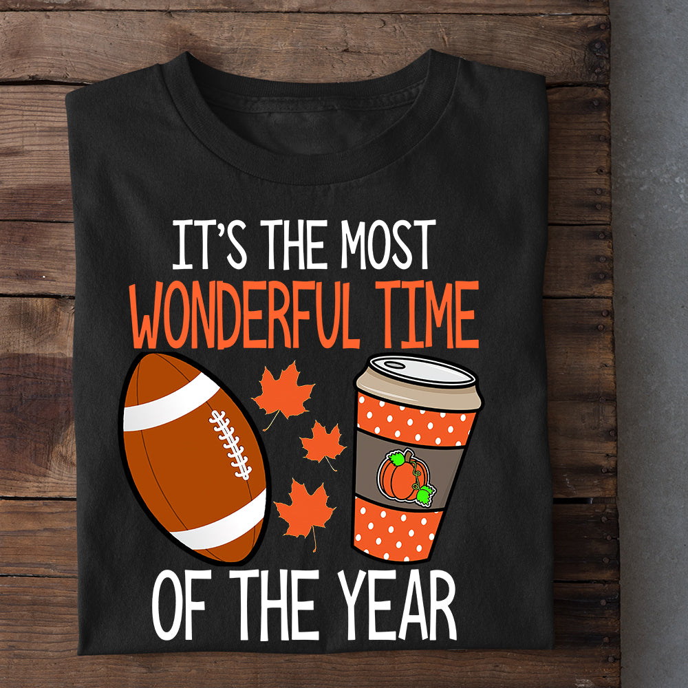 Thanksgiving Football T-shirt, It's The Most Wonderful Time, Thankful Gift For Football Lovers