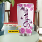 Elegant Floral Butterfly, Butterfly Personalized Stainless Steel Tumbler, Tumbler Gifts For Butterfly Lovers