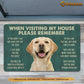 Dog Doormat, Remember I Live Here You AreThe Guest Gift For Dog Lovers, New Home Gift, Housewarming Gift, Dog Decor