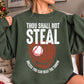 Baseball Sweatshirt, Thou Shall Not Steal Sports Crewneck Sweatshirt Gift For Baseball Lovers