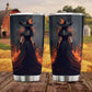 Cool Halloween Witch Tumbler, Fire Witch In Rage Dark Stainless Steel Tumbler, Gift For Witch Lovers