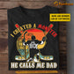 Funny Hockey Boy T-shirt, Created A Monster He Calls Me Dad, Father's Day Gift For Hockey Man Lovers, Hockey Players