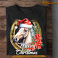 Horse Christmas T-shirt, Christmas Elegance A Horseshoe Holiday, Gift For Horse Lovers, Horse Riders, Equestrians