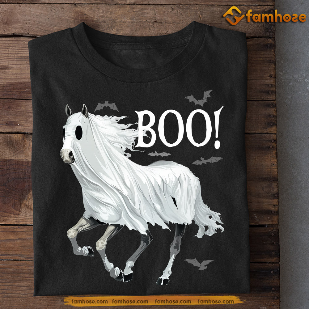 Halloween Horse T-shirt, Boo, Gift For Horse Lovers, Horse Riders, Equestrians