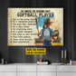 10 Ways To Stand Out As A Softball Player, Personalized Motivational Softball Girl Canvas Painting, Poster Gift For Kids Softball Lovers