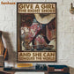 Cowgirl Poster & Canvas, Give A Girl The Right Shoes And She Can Conquer The World, Horse Canvas Wall Art, Poster Gift For Horse Lovers