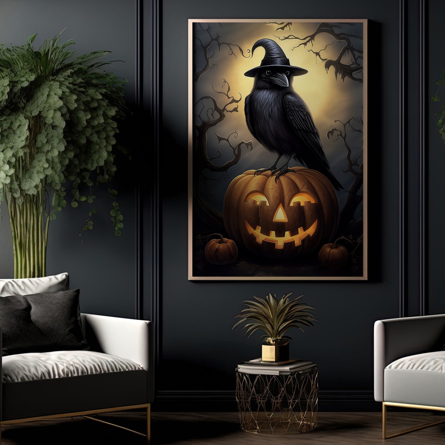 Dengmore 5d Halloween Midnight Witch Living Room Decoration