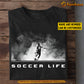 Personalized Soccer Boy T-shirt, Soccer Life, Gift For Soccer Lovers, Soccer Boys