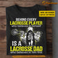 Funny Lacrosse Boy T-shirt, Lacrosse Dad Who Believed In Him First, Father's Day Gift For Lacrosse Man Lovers, Lacrosse Players