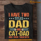 Cat T-shirt, I Have Two Titles Dad And Cat Dad I Rock Them Both, Gift For Cat Lovers, Cat Owners, Cat Tees, Father's Day Gift