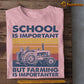 Farmer T-shirt, School Is Important But Farming Is Importanter, Back To School Gift For Tractor Lovers, Farmers Tees