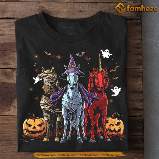 Halloween Horse T-shirt, Gift For Horse Lovers, Horse Riders, Equestrians