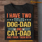 Cat T-shirt, I Have Two Titles Dog Dad And Cat Dad, Gift For Cat Lovers, Cat Owners, Cat Tees, Father's Day Gift