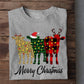 Christmas Cow T-shirt, Merry Christmas ELF Leo, Xmas Gift For Cow Lovers, Farmer Tee