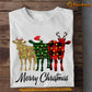 Christmas Cow T-shirt, Merry Christmas ELF Leo, Xmas Gift For Cow Lovers, Farmer Tee