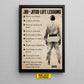 Personalized Jiu Jitsu Life Lessons Canvas Painting, Inspirational Quotes Wall Art Decor, Poster Gift For Jiu Jitsu Lovers