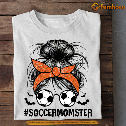 Halloween Soccer T-shirt, SoccerMomster, Spooky Season Gift For Soccer Lovers