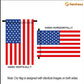 July 4th Chicken American Garden Flag House Flag, Independence Day Patriotic Chicken USA Yard Flag Gift For Chicken Lovers, Farmers