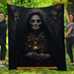 Witch Blanket, The Old Witch Dark Academia Fleece Blanket - Sherpa Blanket Gift For Halloween