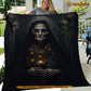 Witch Blanket, The Old Witch Dark Academia Fleece Blanket - Sherpa Blanket Gift For Halloween