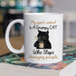 Cool Black Cat Mug, My Spirit Animal Is A Grumpy Cat, Gift Mug, Cups For Cat Lovers, Cat Owners