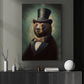 Mr. Bear In Suit Earl, Victorian Bear Canvas Painting, Victorian Animal  Wall Art Decor - Gothic Bear Poster Gift