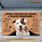 Dog Doormat, Please Remember I Live Here You AreThe Guest Gift For Dog Lovers, New Home Gift, Housewarming Gift, Dog Decor