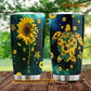 Cute Turtle Tumbler, Sunflower With Turtle Stainless Steel Tumbler, Tumbler Gifts For Turtle Lovers