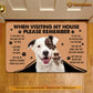 Dog Doormat, Please Remember I Live Here You AreThe Guest Gift For Dog Lovers, New Home Gift, Housewarming Gift, Dog Decor