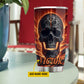 Skull Tumbler, Be Badass Everyday, Skull Personalized Stainless Steel Tumbler, Tumbler Gifts For Skull Lovers