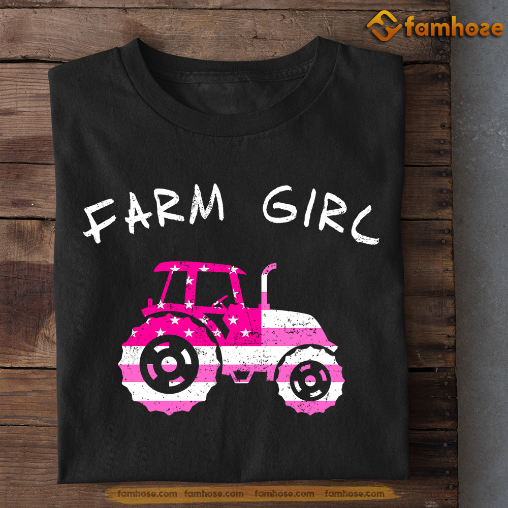 Tractor Kids T-shirt, Farm Girl, Back To School Gift For Tractor Kids Boys And Girls