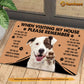 Dog Doormat, Please Remember I Live Here You AreThe Guest Gift For Dog Lovers, New Home Gift, Housewarming Gift, Dog Decor