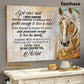 Horse Poster/Canvas, God Once Said I Need Someone Strong Enough To Pull A Cart, Horse Canvas Wall Art, Poster Gift For Horse Lovers