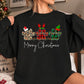 Cute Dog Christmas Sweatshirt, Merry Christmas Crewneck Sweatshirt Gift For Dog Lovers