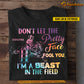 Funny Personalized Barrel Racing Girl T-shirt, I'm A Beast In The Field, Gift For Barrel Racing Lovers, Cowgirls