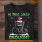 Cool Black Cat Christmas T-shirt, Is This Jolly Enough, Gift For Cat Lovers, Cat Tees, Cat Owners